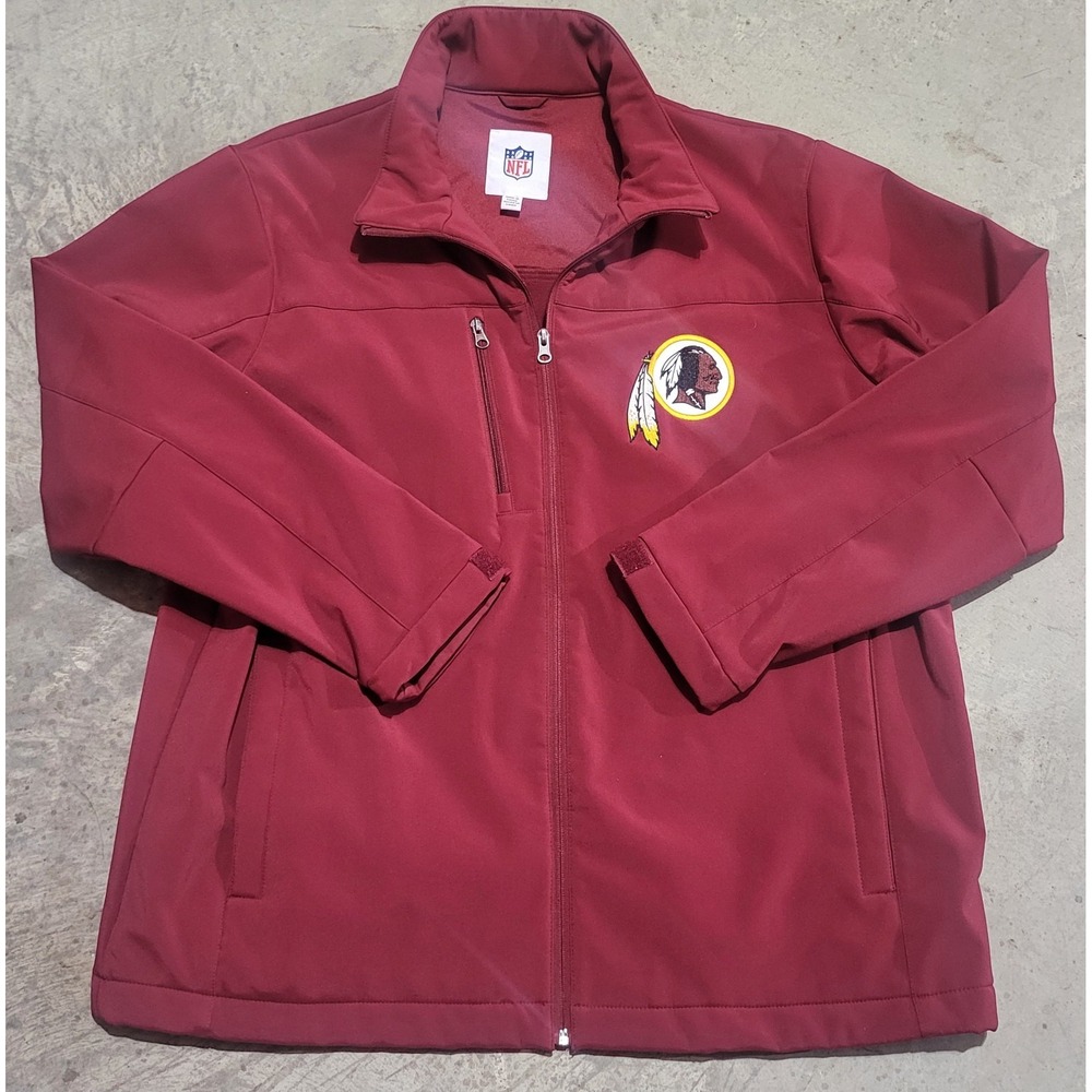 Mens Washington Redskins G-III NFL XL Burgundy Softshell Jacket Embroidered